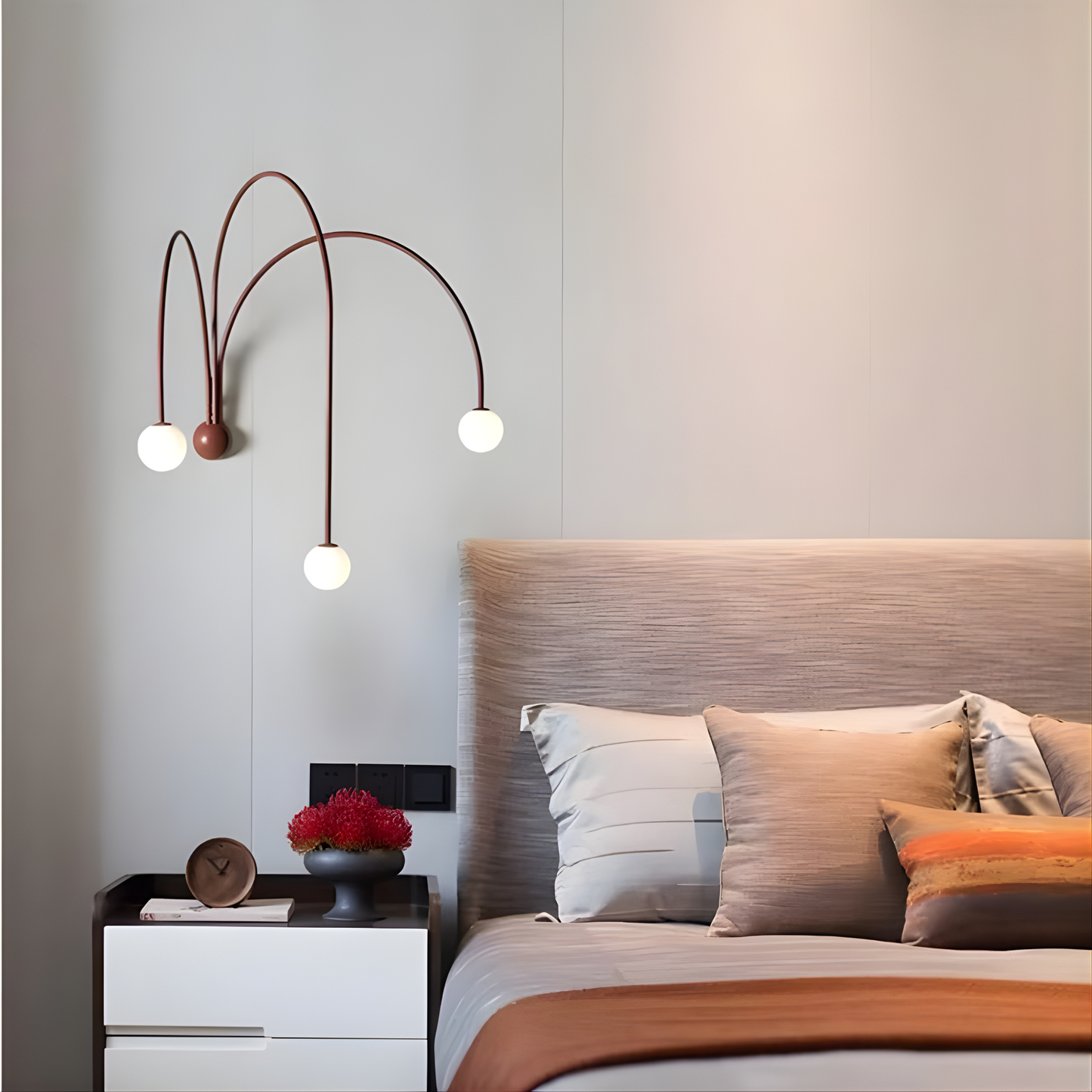 Italian Curve Designer Wall Lamp