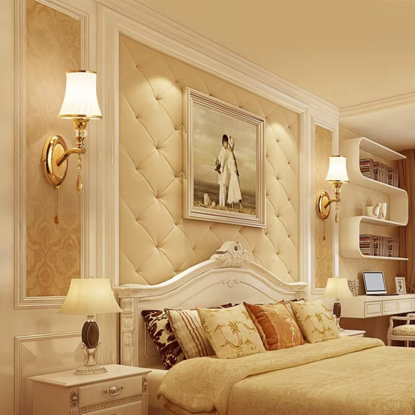 Nordic Elegance Wall Lamp with Glass Shade