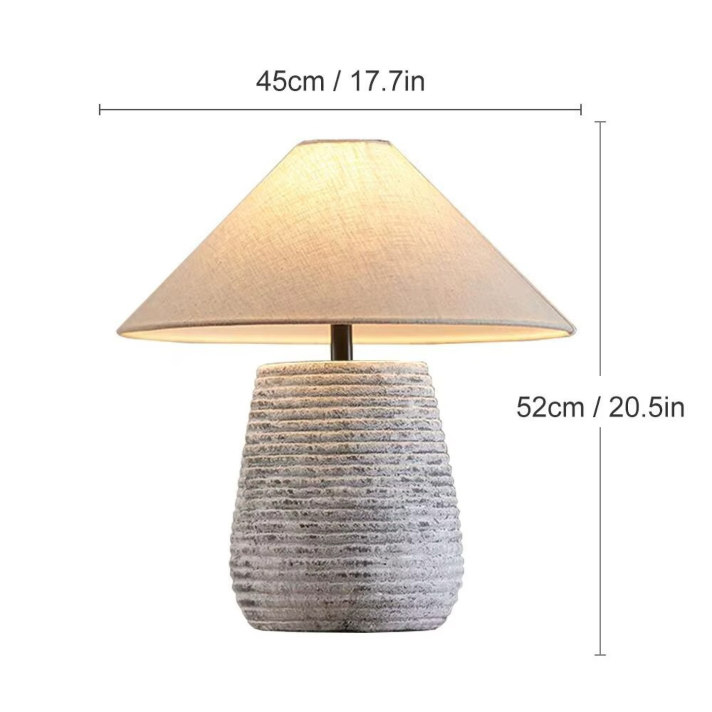 Luna Wabi-Sabi Ceramic Table Lamp