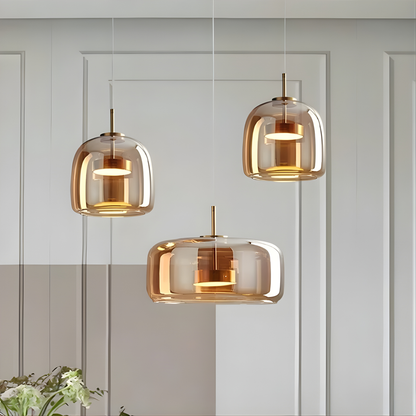 Aurelia Smoked Glass Pendant Ceiling Light