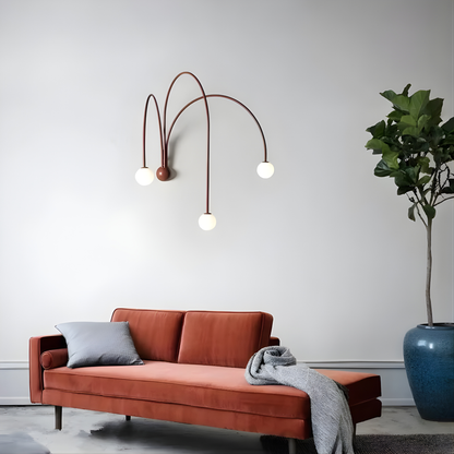Italian Curve Designer Wall Lamp