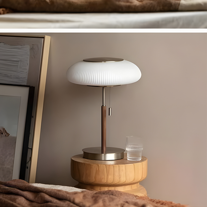 Vintage Glass Table Lamp - Nordic Elegance