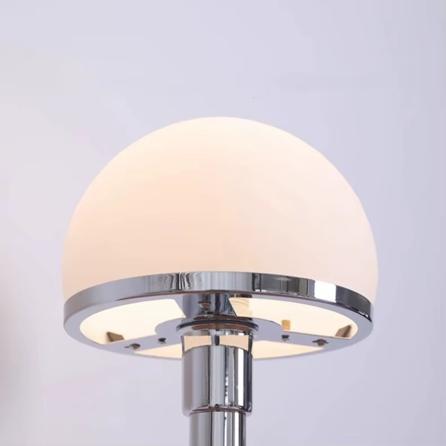 Bauhaus Opal Glass Globe Table Lamp
