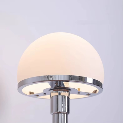 Bauhaus Opal Glass Globe Table Lamp