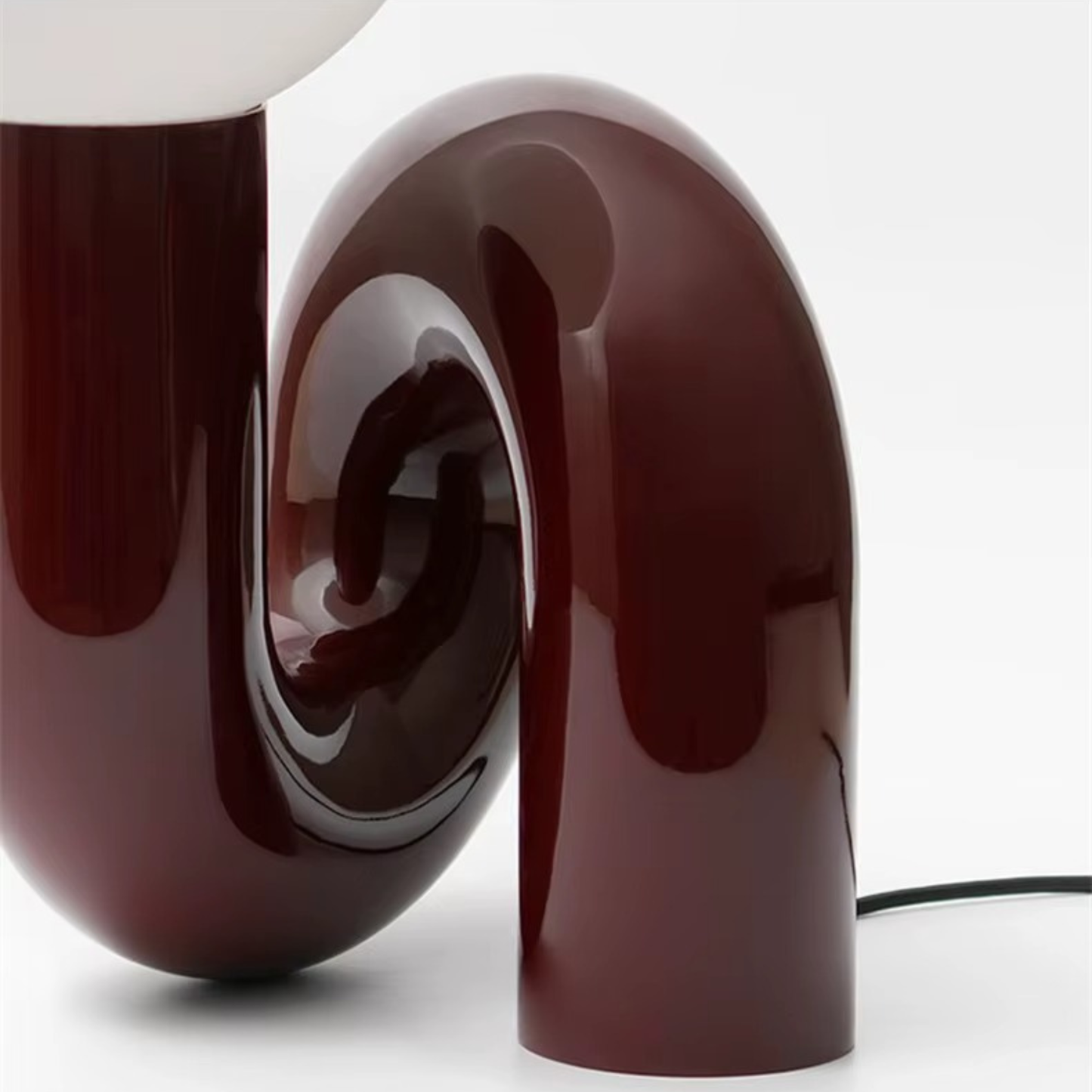 Nordic Glass Globe Sculptural Table Lamp