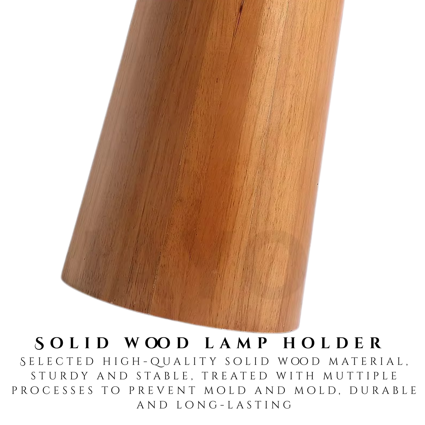 Oslo Oak Cone Floor Lamp