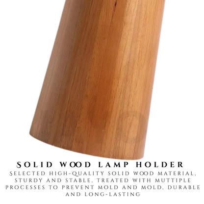 Oslo Oak Cone Floor Lamp