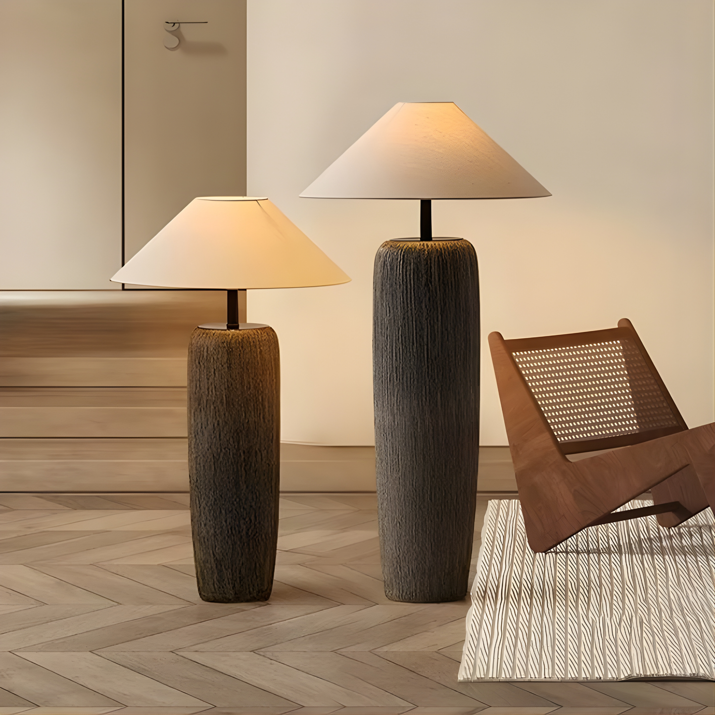 Zen Ceramic Floor Lamp Wabi-Sabi