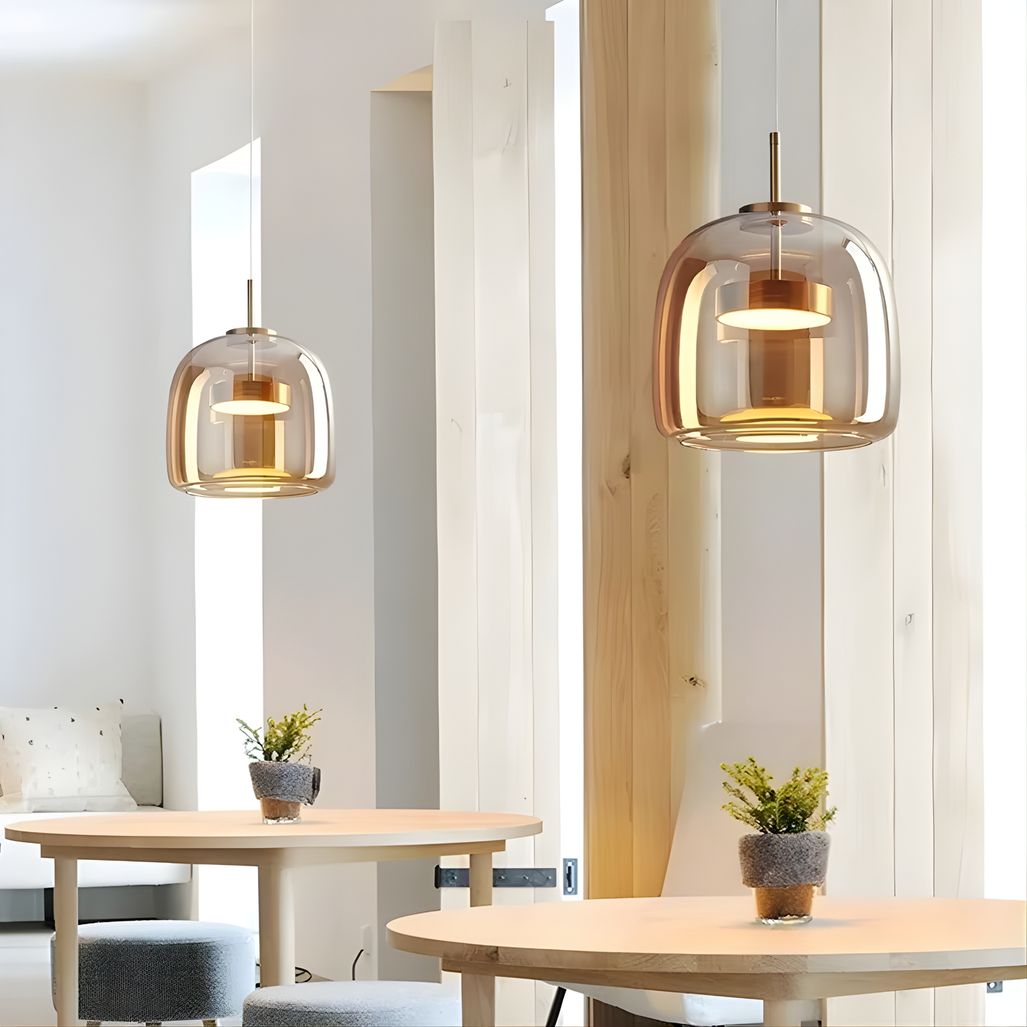 Aurelia Smoked Glass Pendant Ceiling Light
