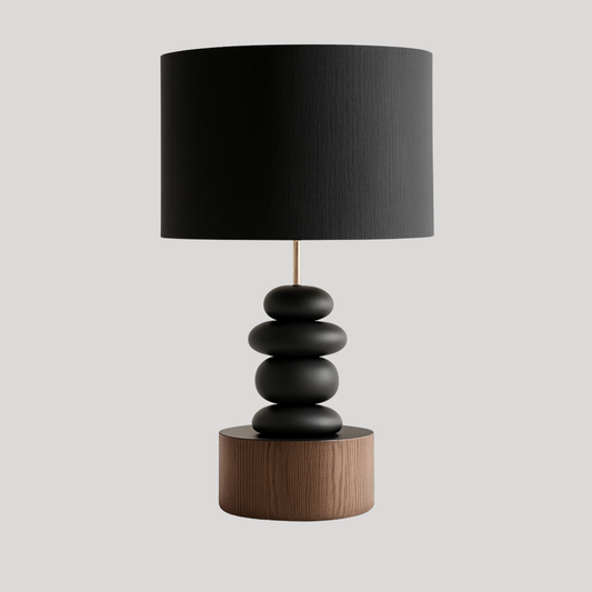 Wabi-Sabi Solid Wood LED Table Lamp