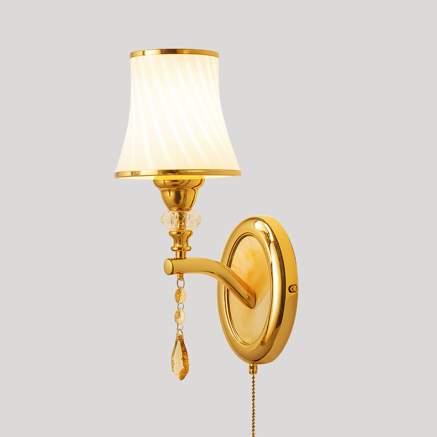 Nordic Elegance Wall Lamp with Glass Shade