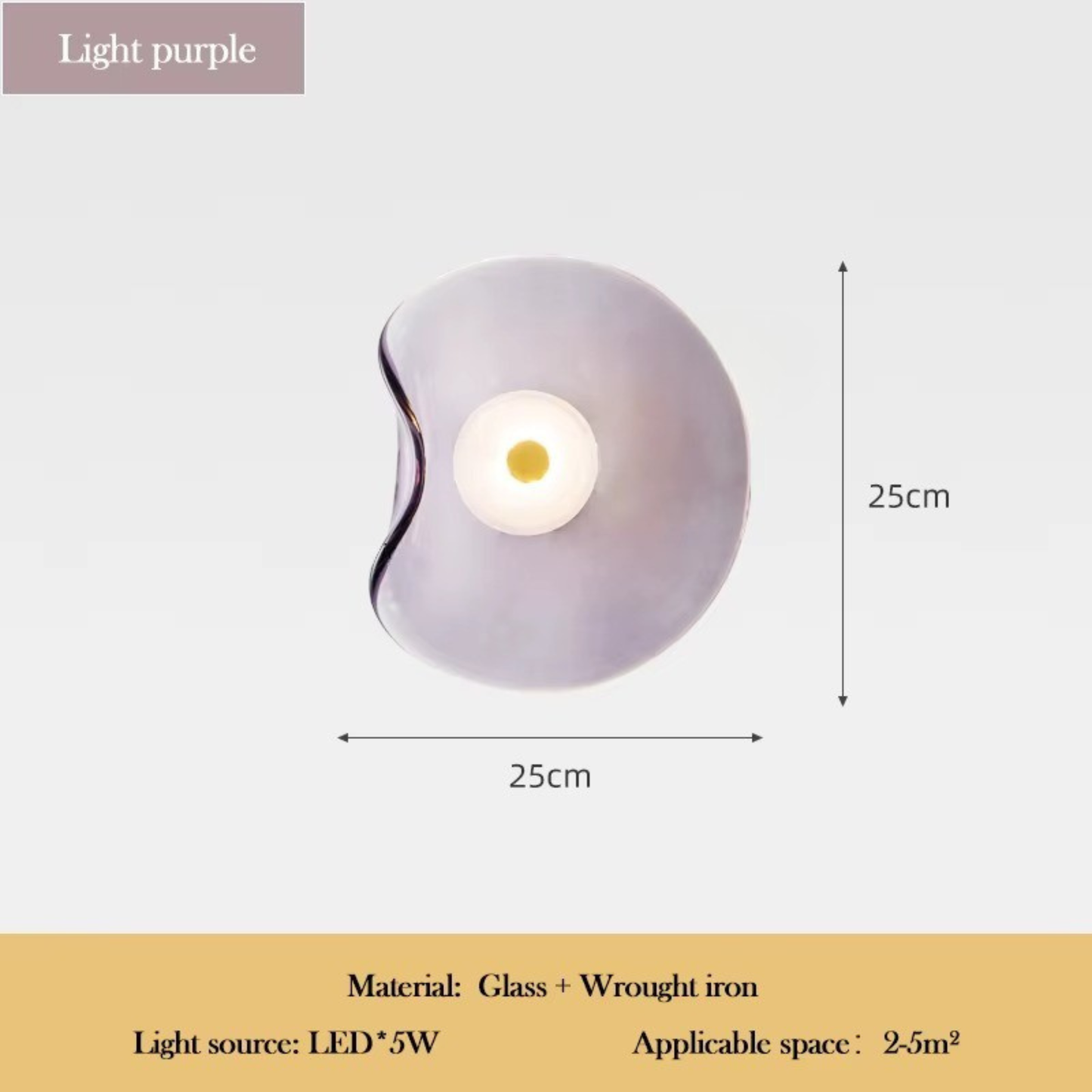 Nordic Organic Glass Wall Light