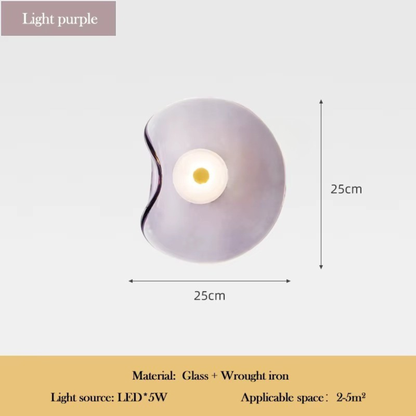 Nordic Organic Glass Wall Light