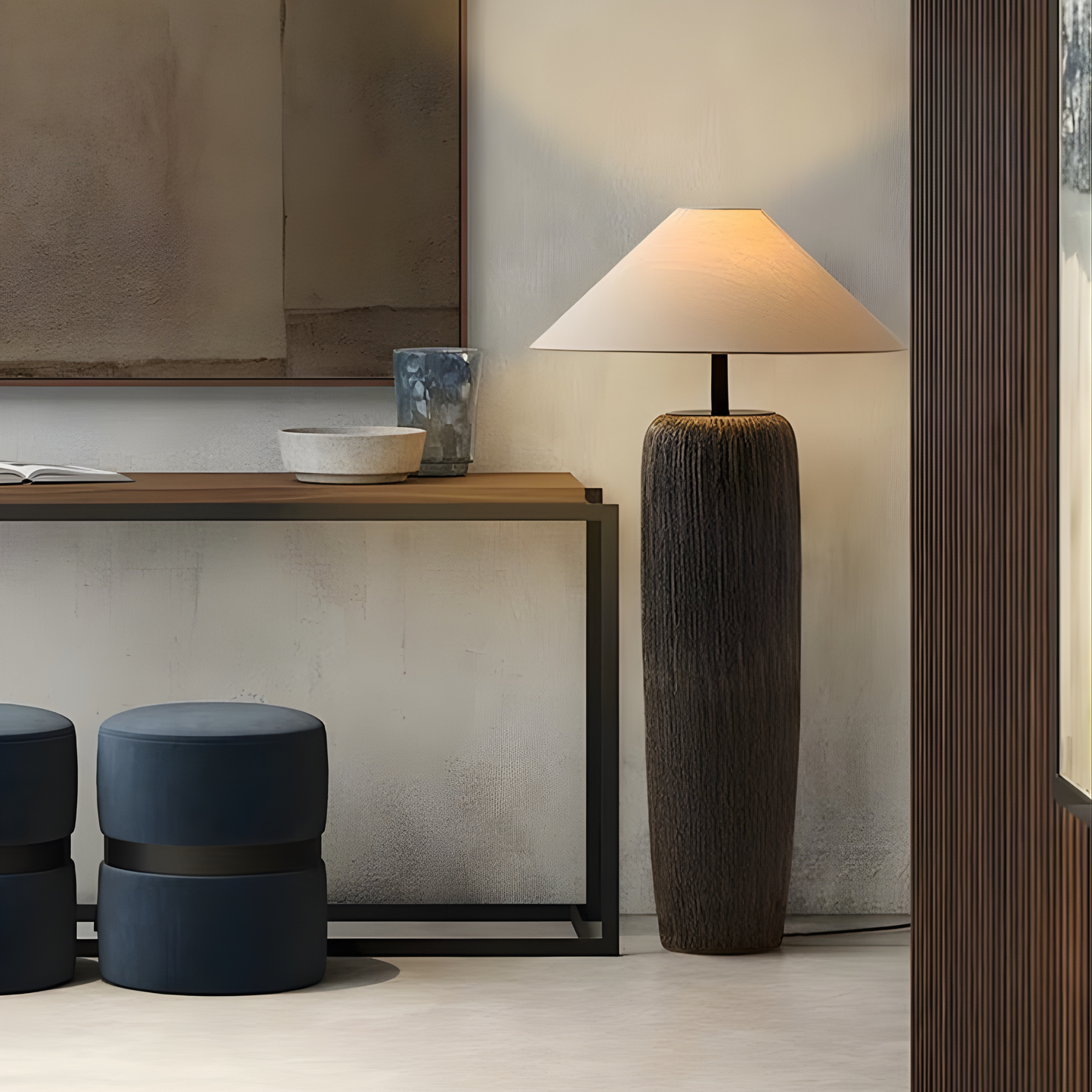Zen Ceramic Floor Lamp Wabi-Sabi