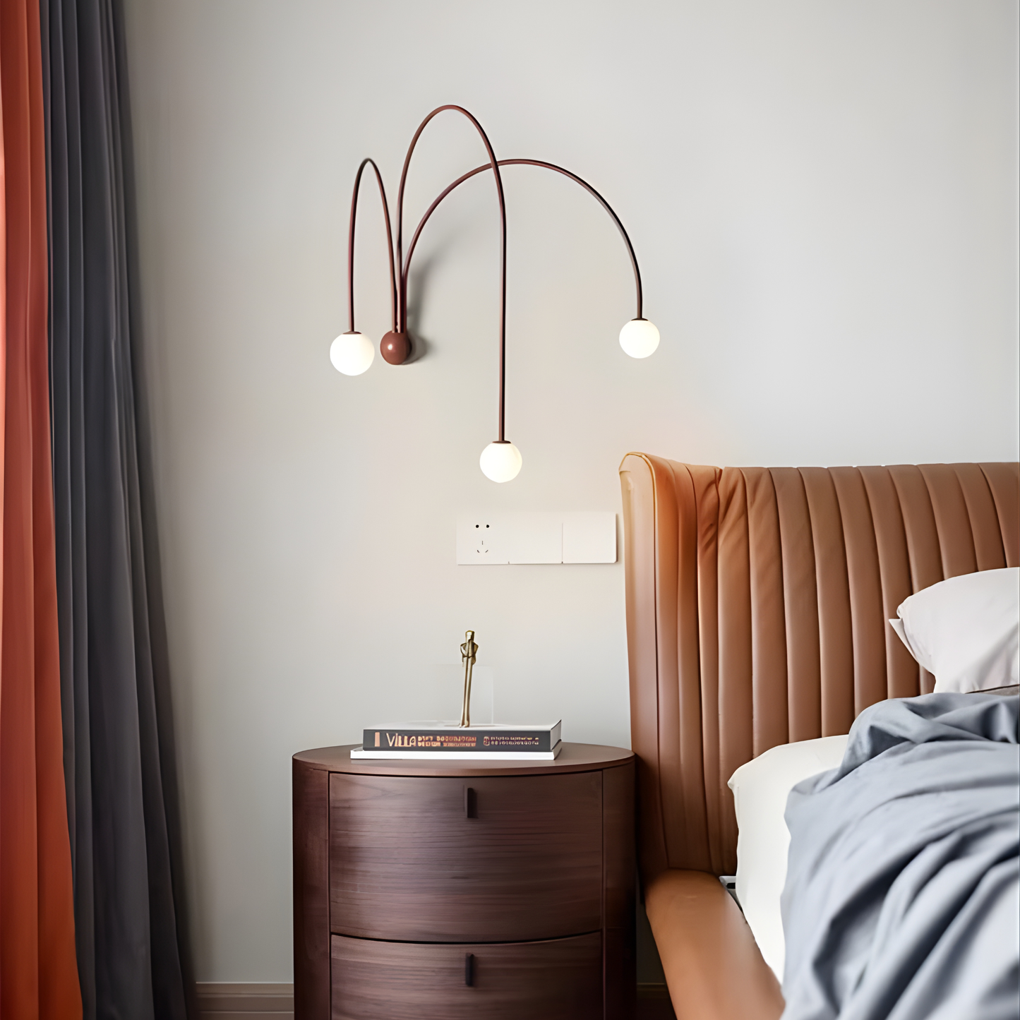Italian Curve Designer Wall Lamp