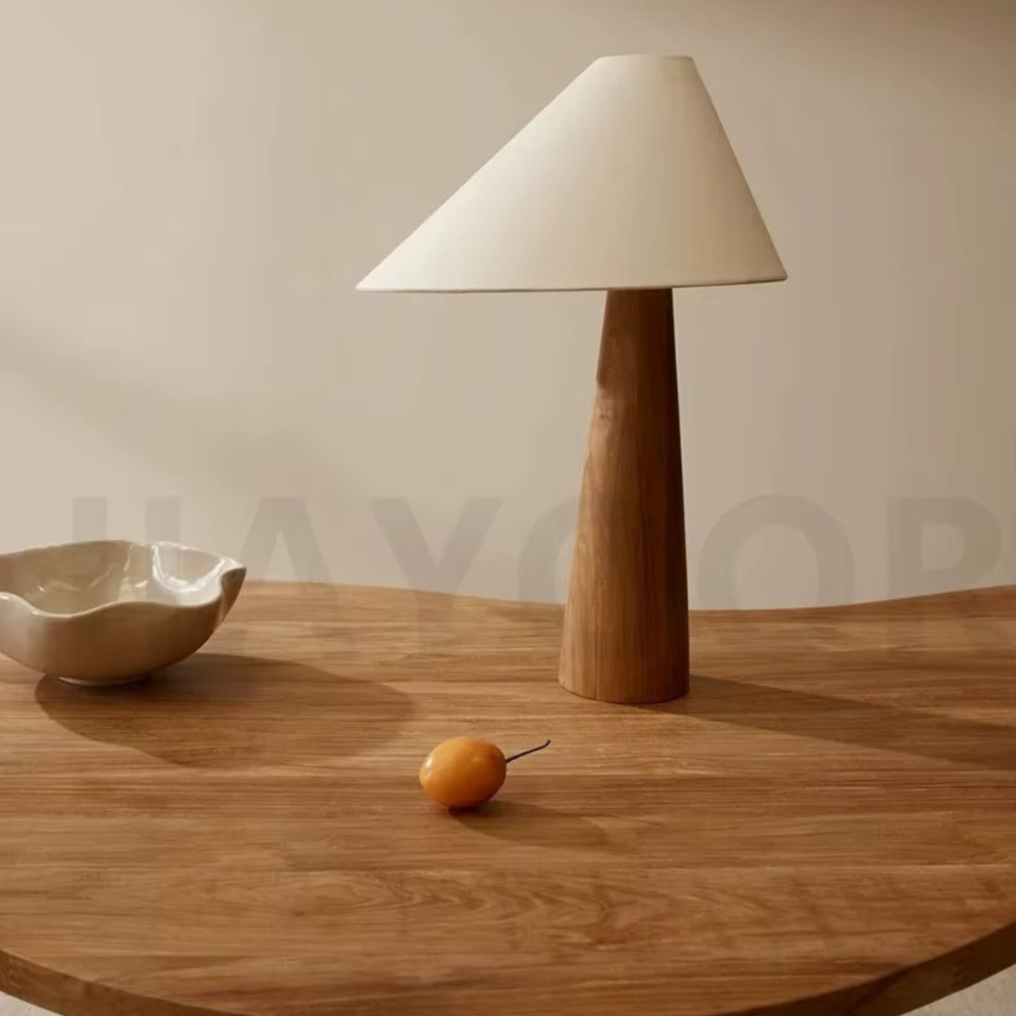 Oslo Oak Cone Floor Lamp