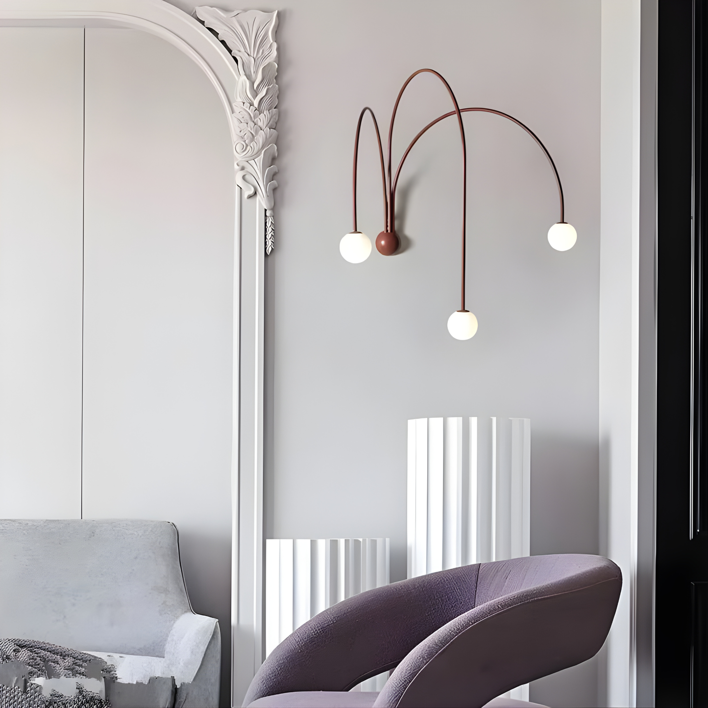 Italian Curve Designer Wall Lamp