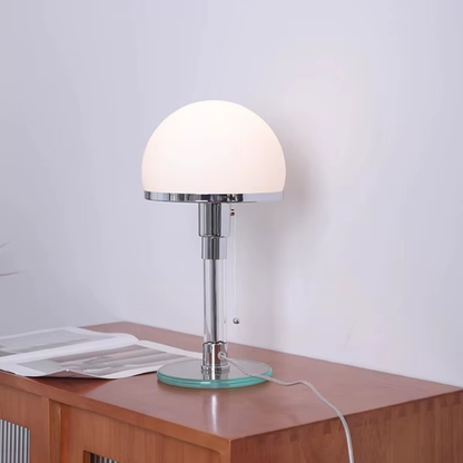 Bauhaus Opal Glass Globe Table Lamp
