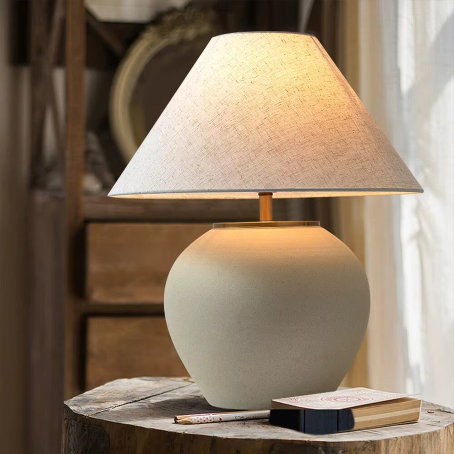 Luna Wabi-Sabi Ceramic Table Lamp