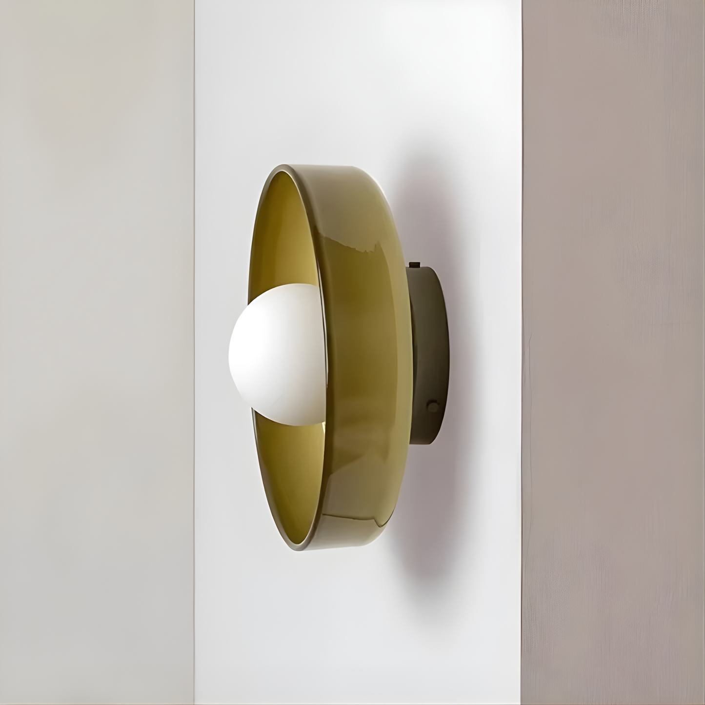 Aalto Olive Glass Ceiling Light