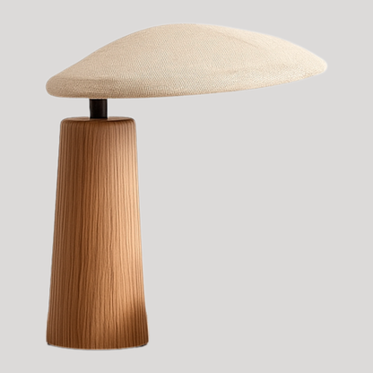 Aira Wabi-Sabi Linen Wood Table Lamp