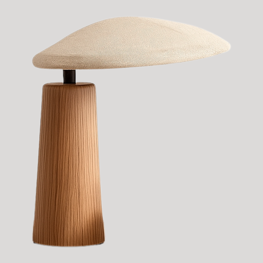Aira Wabi-Sabi Linen Wood Table Lamp
