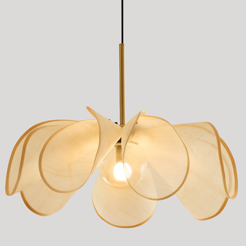 Hana Wabi-Sabi Fabric Petal Pendant Light