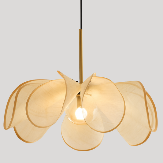 Hana Wabi-Sabi Fabric Petal Pendant Light