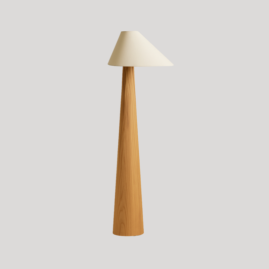 Oslo Oak Cone Floor Lamp