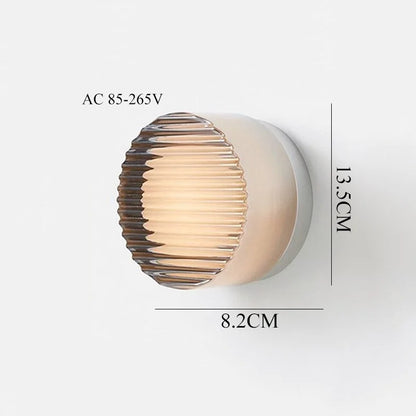 IWHD Round Acrylic Simple LED Wall Lamp Beside Corridor Balcony Porch Atmosphere Stair Light Modern Wandlamp Sconce Applique