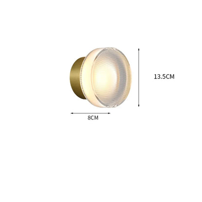 IWHD Round Acrylic Simple LED Wall Lamp Beside Corridor Balcony Porch Atmosphere Stair Light Modern Wandlamp Sconce Applique