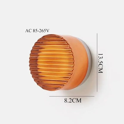 IWHD Round Acrylic Simple LED Wall Lamp Beside Corridor Balcony Porch Atmosphere Stair Light Modern Wandlamp Sconce Applique